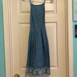 Denim Flower Dress